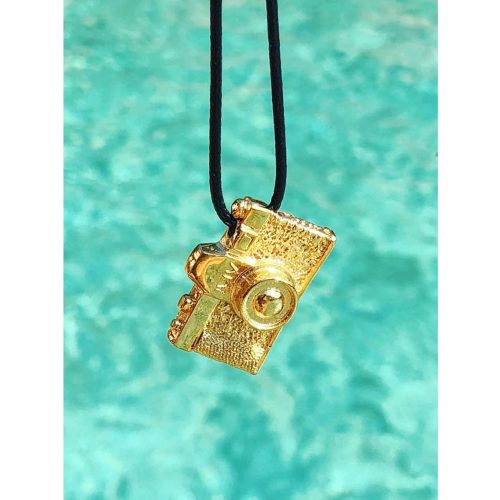 Gold plated Camera Necklace