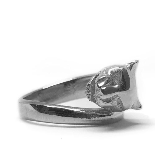 Silver Panther Chevalier Ring