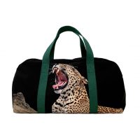 Duffel Bag Green Straps - Leopard