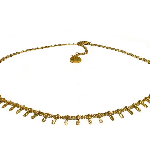 Gold Plated Sun Necklace - Adema