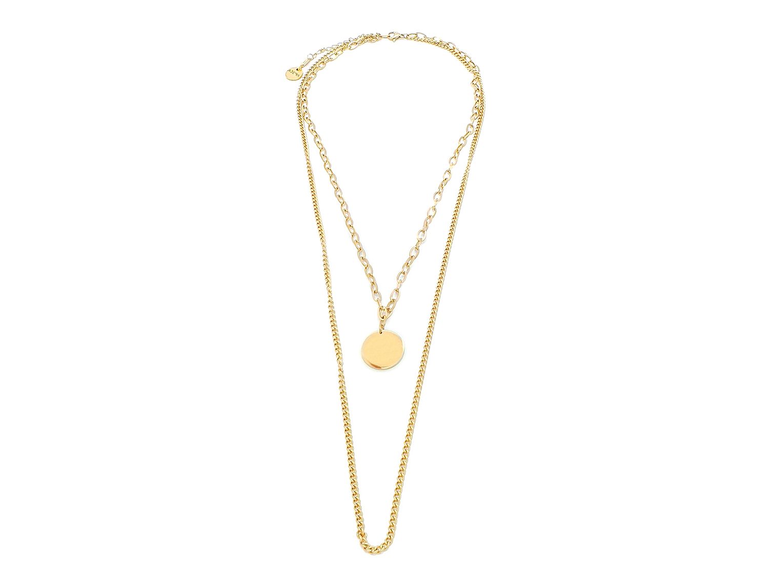 Coin Chain Necklace Gold Plated - Adema