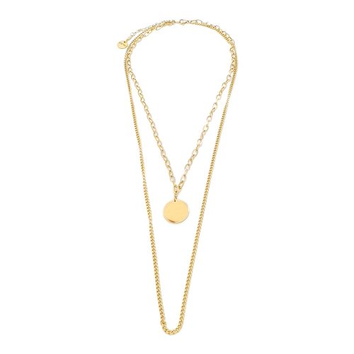 Coin Chain Necklace Gold Plated - Adema