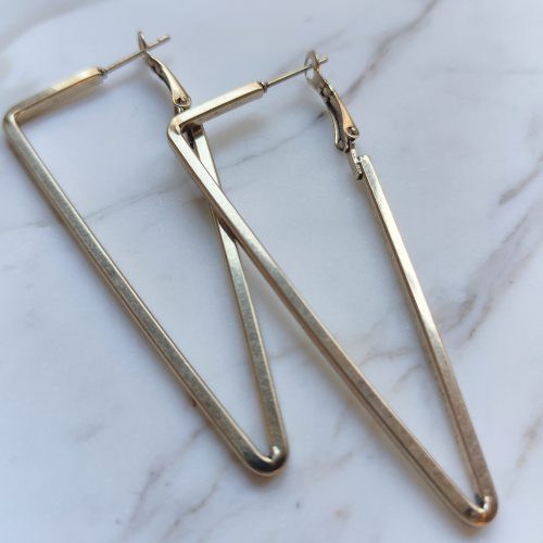 Triangle Earrings Gold Plated - Adema