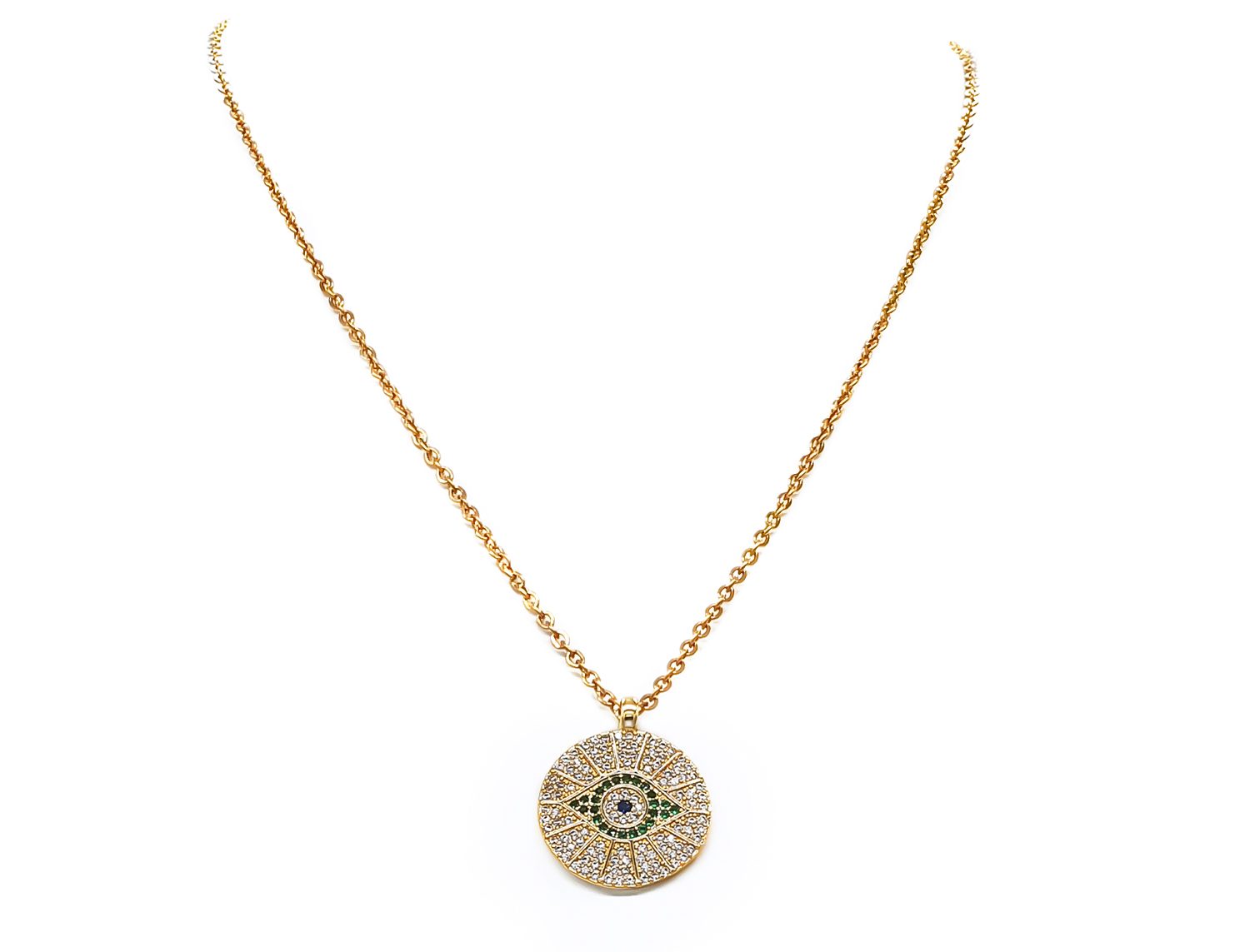 Eye Necklace Gold Plated - Adema