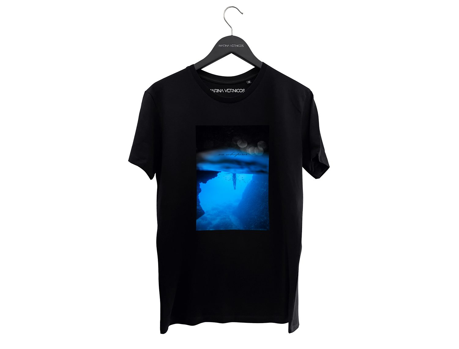 Marina vernicos Sea Whisperers - Mαύρο μπλουζάκι T-Shirt