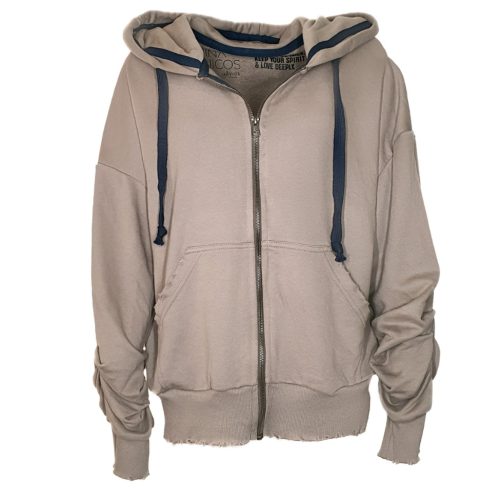 Light Brown “LOVE” Zipper hoodie