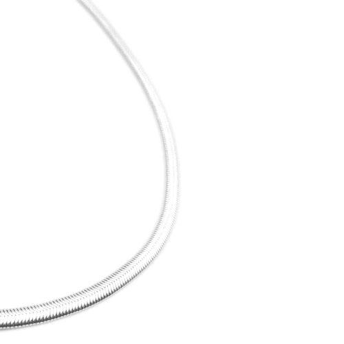 Flat Snake Chain Bracelet  Silver Plated - Adema