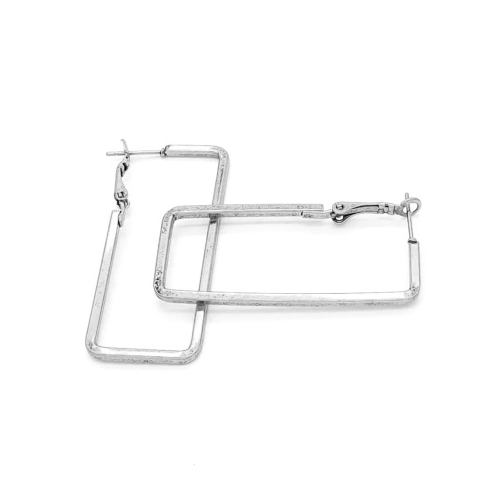 Square Earrings Silver Plated - Adema