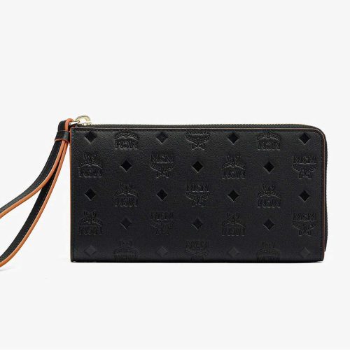 Klara Zip Around Wallet σε Monogram Leather - MCM