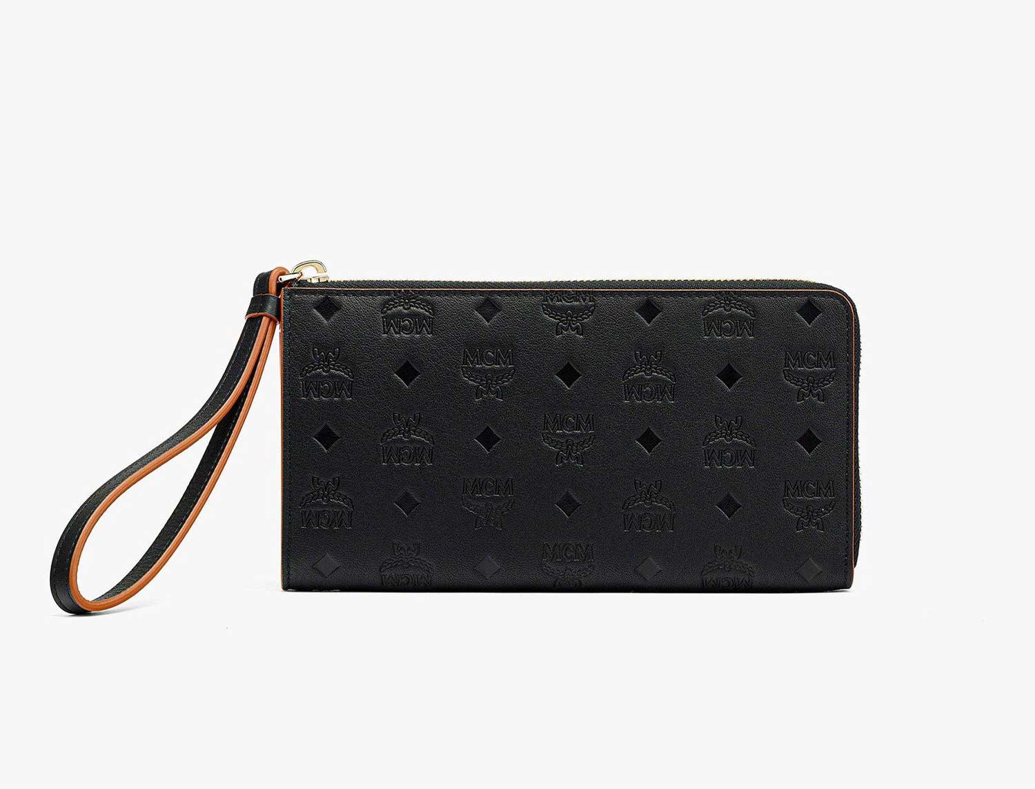 Klara Zip Around Wallet in Monogram Leather - MCM