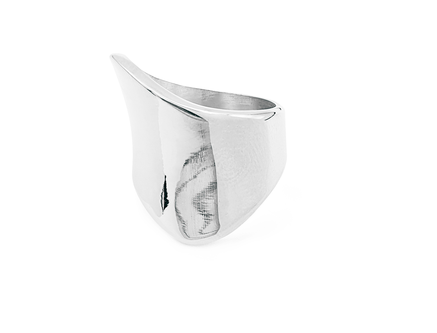 Asymmetric Ring Silver Plated - ADEMA