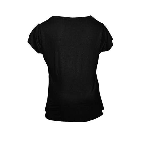 Λεοπάρ Μαύρο T-Shirt - Ripped Cotton