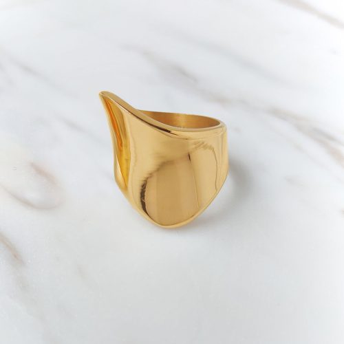 Asymmetric Ring Gold Plated - ADEMA