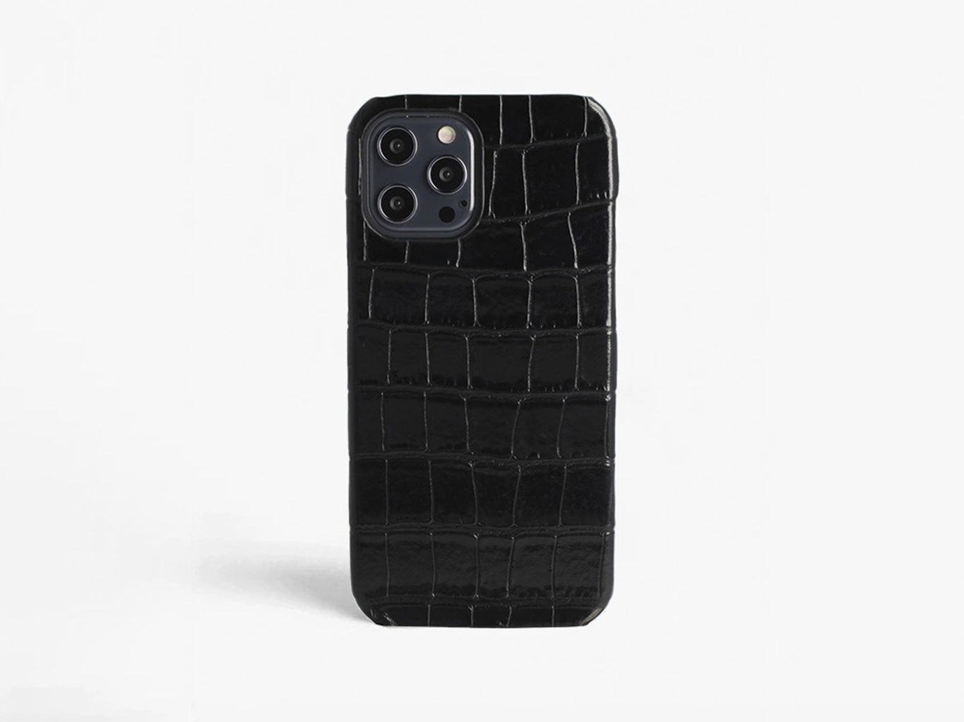 Croco Black iPhone 13Pro Max - The Case Factory