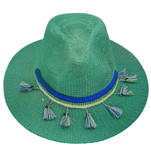 Fedora Hat Green - 𝗣𝗮𝗷𝗮 𝗧𝗼𝗾𝘂𝗶l𝗹𝗮