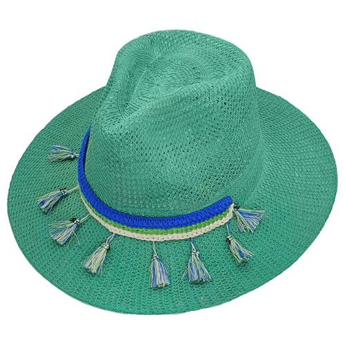Fedora Hat Green - 𝗣𝗮𝗷𝗮 𝗧𝗼𝗾𝘂𝗶l𝗹𝗮
