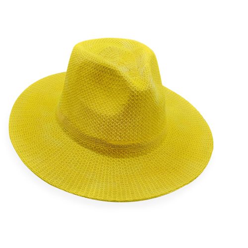 Κίτρινο καπέλο Fedora - 𝗣𝗮𝗷𝗮 𝗧𝗼𝗾𝘂𝗶l𝗹𝗮