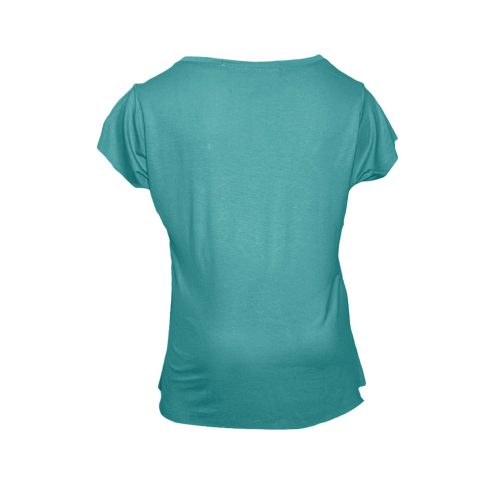 Lips Turquoise T-Shirt - Ripped Cotton