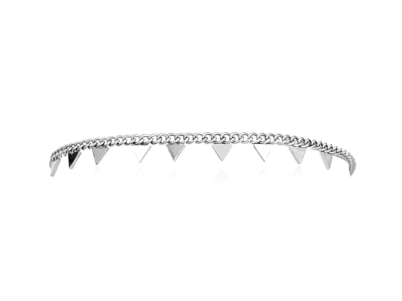 Triangle Silver Plated Anklet - Adema