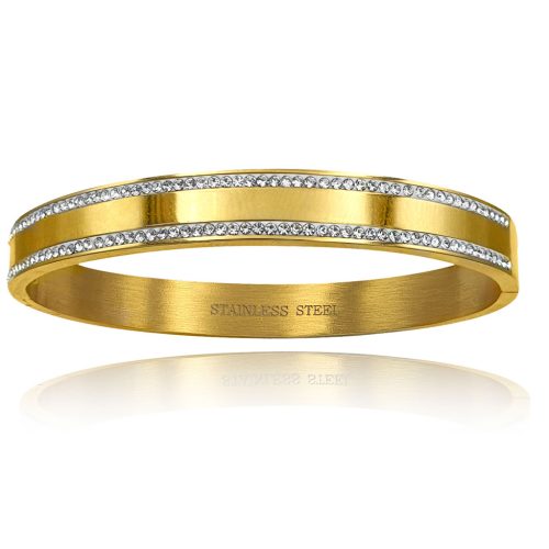 Sparkling Thick Bracelet Gold Plated - Adema