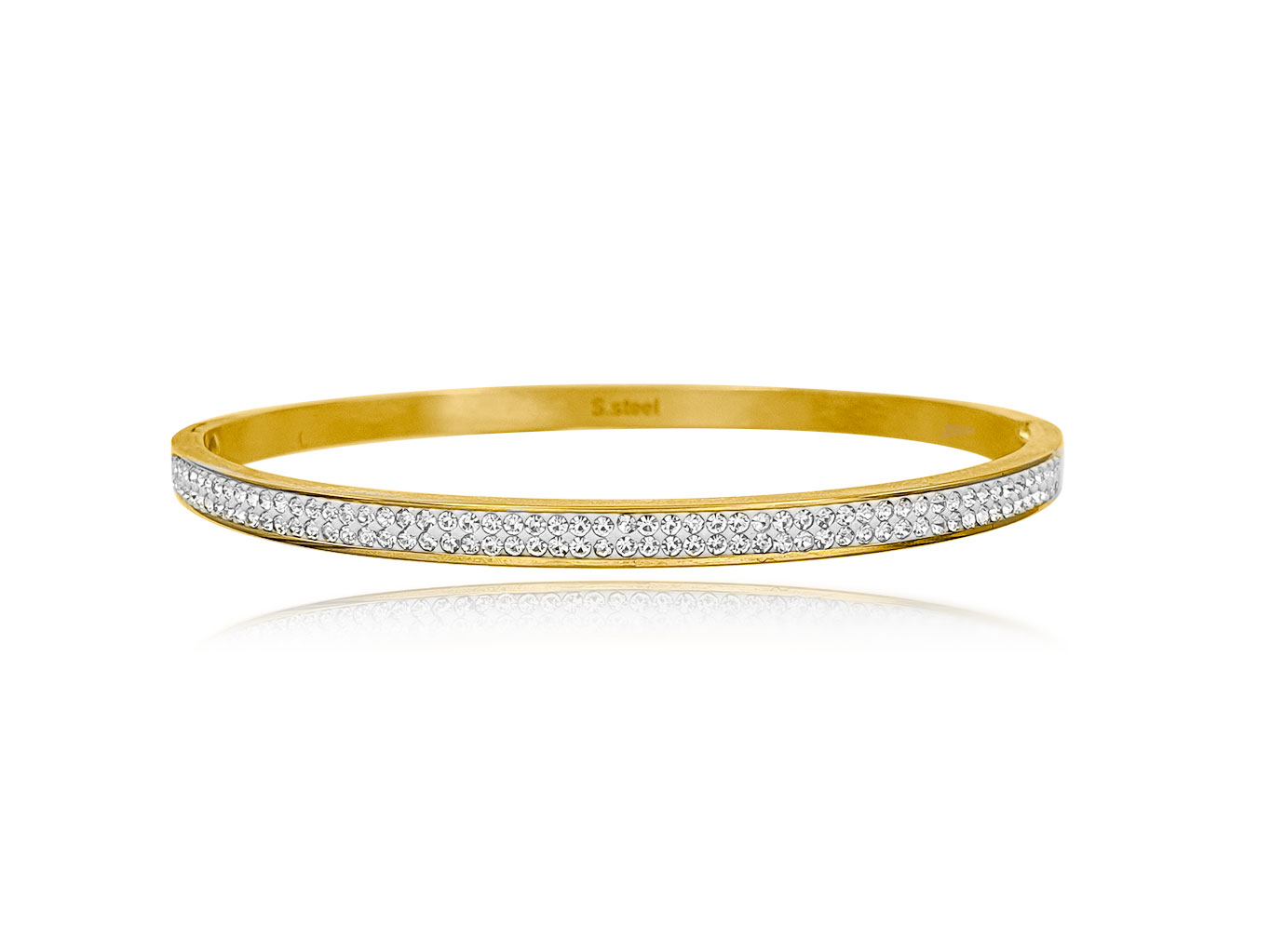 Sparkling Thin Bracelet Gold Plated - Adema
