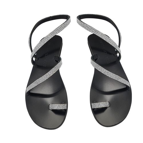 White Sparkling Sandal Marina Vernicos