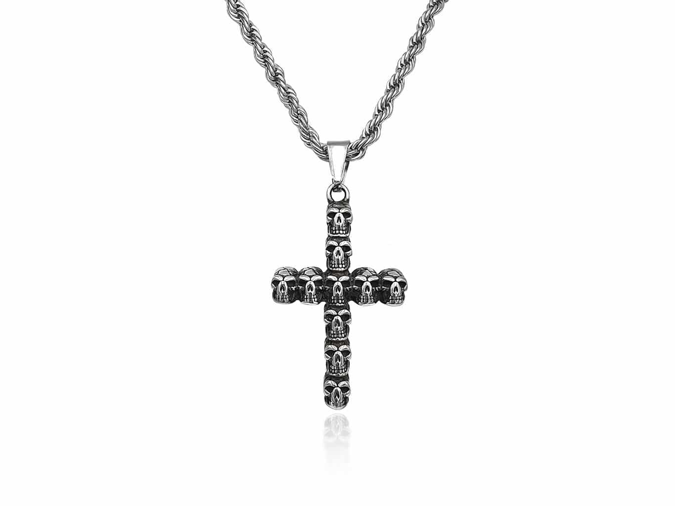Κρεμαστός σταυρός με νεκροκεφαλές - ADEMA