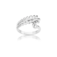 Sparkly Leaf Silver Plated - Marina Vernicos jewellery